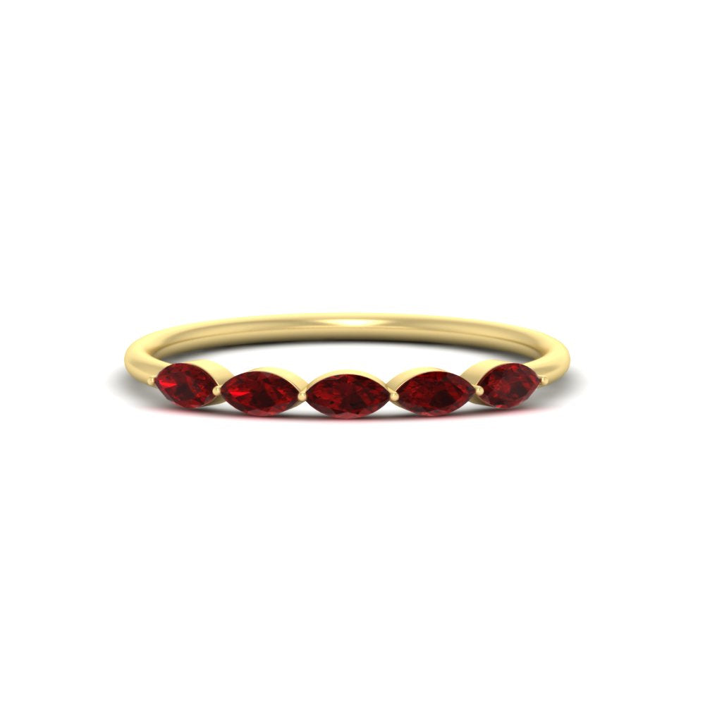 half-carat-marquise-stacking-ruby-band-in-yellow-gold-FD9346MQBGRUDRANGLE3-0.50CT-NL-YG