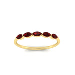 Load image into Gallery viewer, half-carat-marquise-stacking-ruby-band-in-yellow-gold-FD9346MQBGRUDRANGLE3-0.50CT-NL-YG
