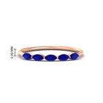 Load image into Gallery viewer, half-carat-marquise-stacking-sapphire-band-in-rose-gold-FD9346MQBGSABLANGLE3-0.50CT-NL-RG
