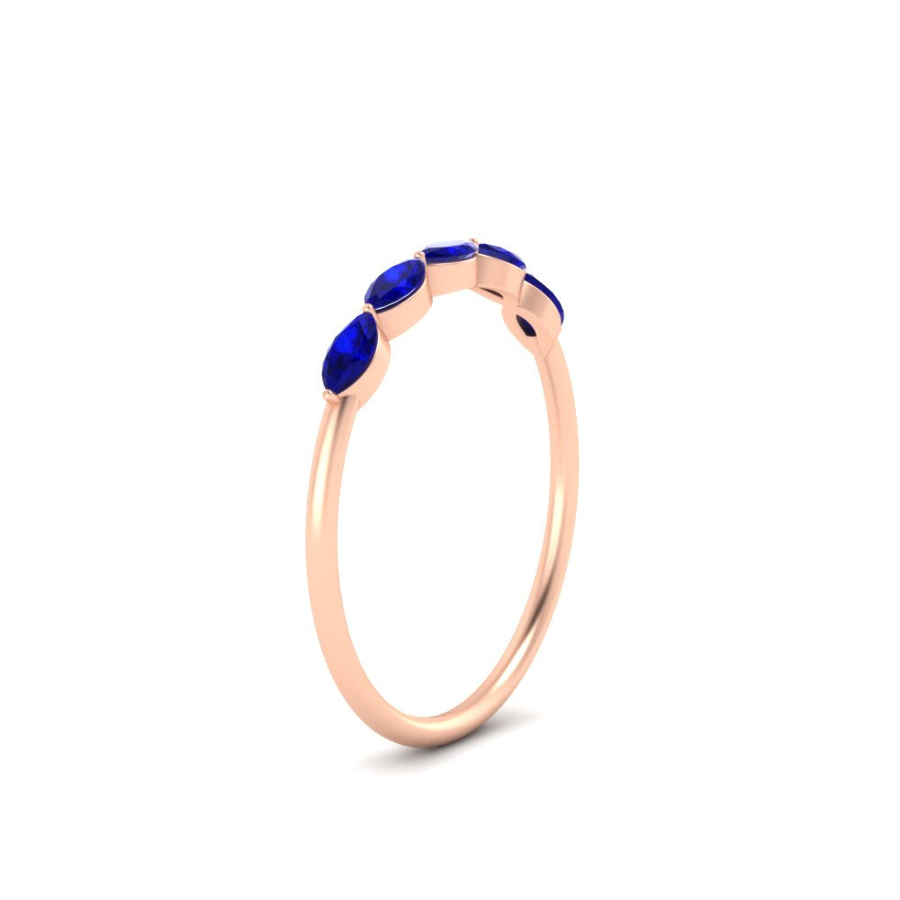 half-carat-marquise-stacking-sapphire-band-in-rose-gold-FD9346MQBGSABLANGLE3-0.50CT-NL-RG