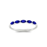 Load image into Gallery viewer, half-carat-marquise-stacking-sapphire-band-in-white-gold-FD9346MQBGSABLANGLE3-0.50CT-NL-WG

