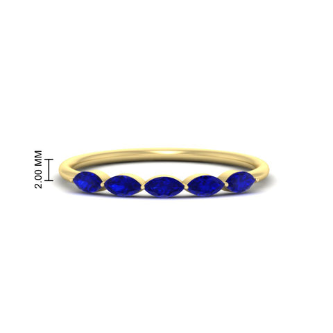 half-carat-marquise-stacking-sapphire-band-in-yellow-gold-FD9346MQBGSABLANGLE3-0.50CT-NL-YG