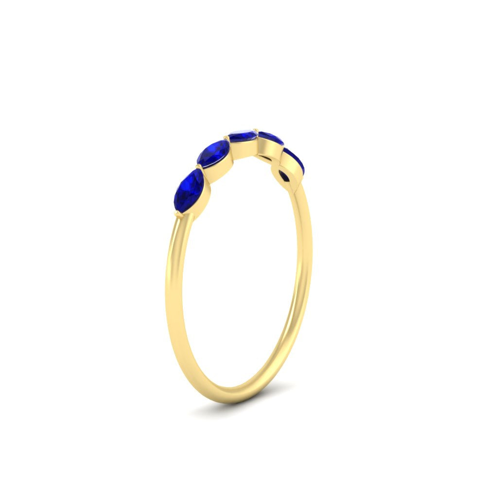 half-carat-marquise-stacking-sapphire-band-in-yellow-gold-FD9346MQBGSABLANGLE3-0.50CT-NL-YG