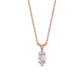 Marquise Cut Solitaire Pendant
