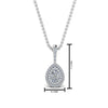 Load image into Gallery viewer, half-carat-pear-diamond-halo-necklace-pendant-in-FDPD86826PE(6.0X4.0MM)ANGLE1-NL-WG
