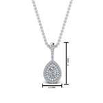 Load image into Gallery viewer, half-carat-pear-diamond-halo-necklace-pendant-in-FDPD86826PE(6.0X4.0MM)ANGLE1-NL-WG
