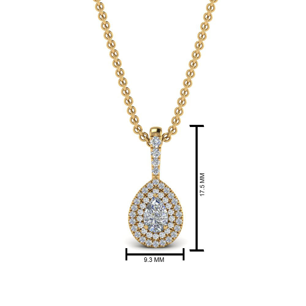 half-carat-pear-diamond-halo-necklace-pendant-in-FDPD86826PE(6.0X4.0MM)ANGLE1-NL-YG