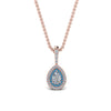 Load image into Gallery viewer, half-carat-pear-diamond-halo-necklace-pendant-with-blue-topaz-in-FDPD86826PE(6.0X4.0MM)GICBLTOANGLE1-NL-RG