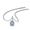 Load image into Gallery viewer, half-carat-pear-diamond-halo-necklace-pendant-with-blue-topaz-in-FDPD86826PE(6.0X4.0MM)GICBLTOANGLE1-NL-WG