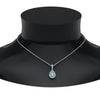 Load image into Gallery viewer, half-carat-pear-diamond-halo-necklace-pendant-with-blue-topaz-in-FDPD86826PE(6.0X4.0MM)GICBLTOANGLE1-NL-WG
