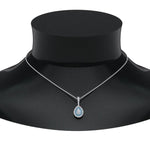 Load image into Gallery viewer, half-carat-pear-diamond-halo-necklace-pendant-with-blue-topaz-in-FDPD86826PE(6.0X4.0MM)GICBLTOANGLE1-NL-WG
