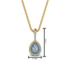 Load image into Gallery viewer, half-carat-pear-diamond-halo-necklace-pendant-with-blue-topaz-in-FDPD86826PE(6.0X4.0MM)GICBLTOANGLE1-NL-YG