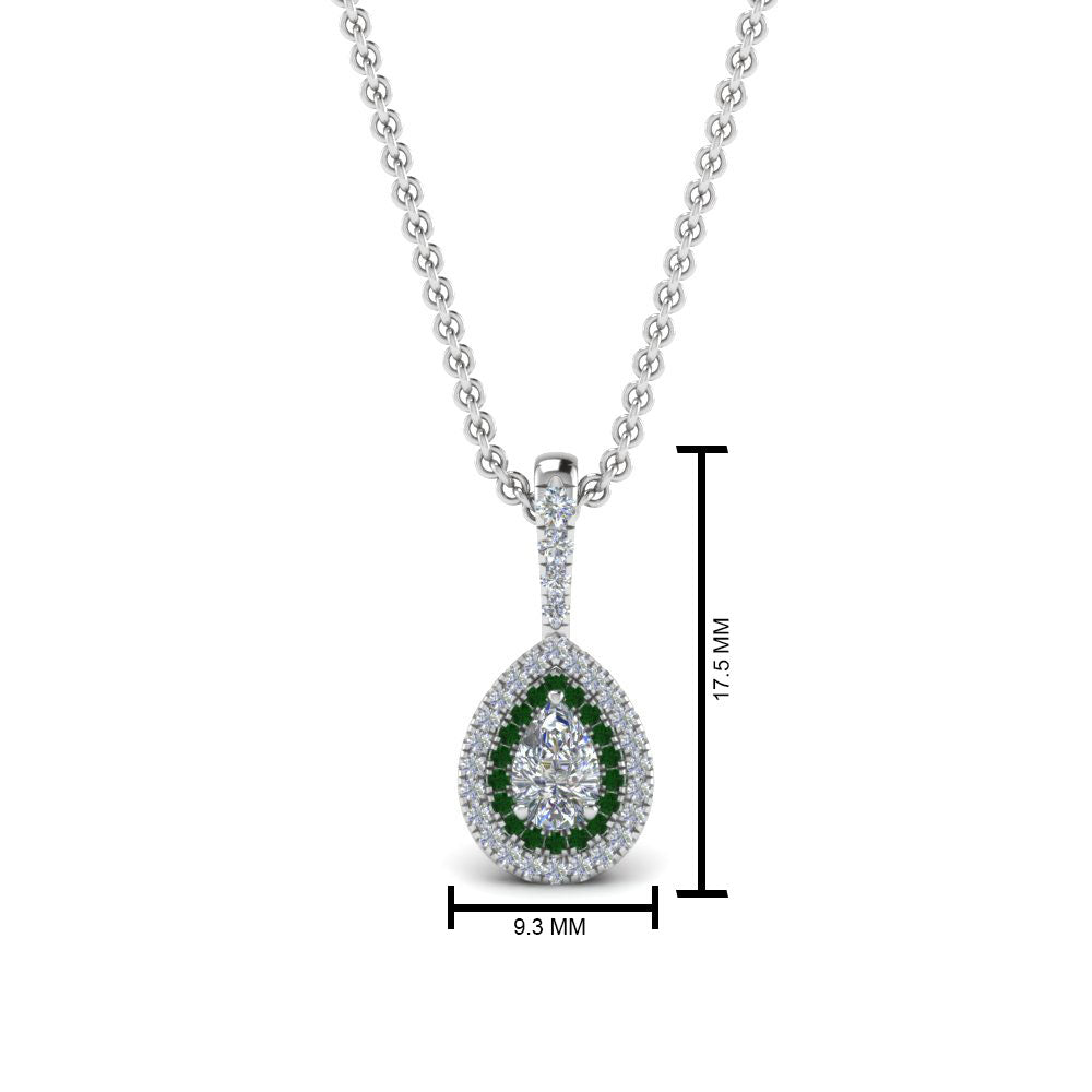 half-carat-pear-diamond-halo-necklace-pendant-with-emerald-in-FDPD86826PE(6.0X4.0MM)GEMGRANGLE1-NL-WG