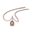 Load image into Gallery viewer, half-carat-pear-diamond-halo-necklace-pendant-with-orange-sapphire-in-FDPD86826PE(6.0X4.0MM)GSAORANGLE1-NL-RG