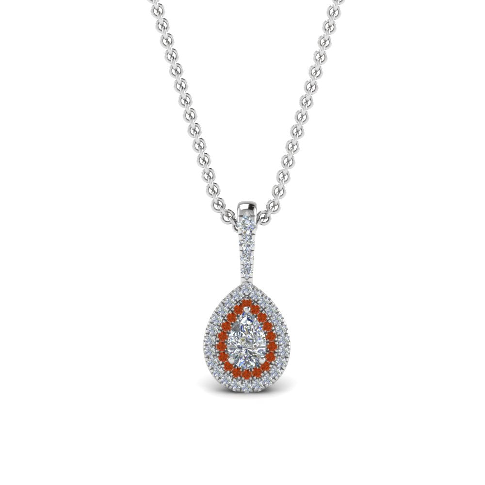 half-carat-pear-diamond-halo-necklace-pendant-with-orange-sapphire-in-FDPD86826PE(6.0X4.0MM)GSAORANGLE1-NL-WG