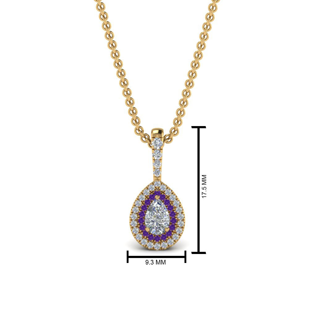half-carat-pear-diamond-halo-necklace-pendant-with-purple-topaz-in-FDPD86826PE(6.0X4.0MM)GVITOANGLE1-NL-YG