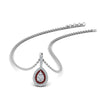 Load image into Gallery viewer, half-carat-pear-diamond-halo-necklace-pendant-with-ruby-in-FDPD86826PE(6.0X4.0MM)GRUDRANGLE1-NL-WG