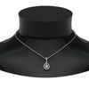 Load image into Gallery viewer, half-carat-pear-halo-necklace-pendant-with-black-diamond-in-FDPD86826PE(6.0X4.0MM)GBLACKANGLE1-NL-RG