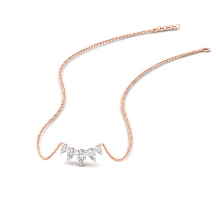 pear-shaped-5-stone-graduating-necklace-in-rose-gold-FD-PD11130PE-0.50CT-ANGLE1-NL-RG