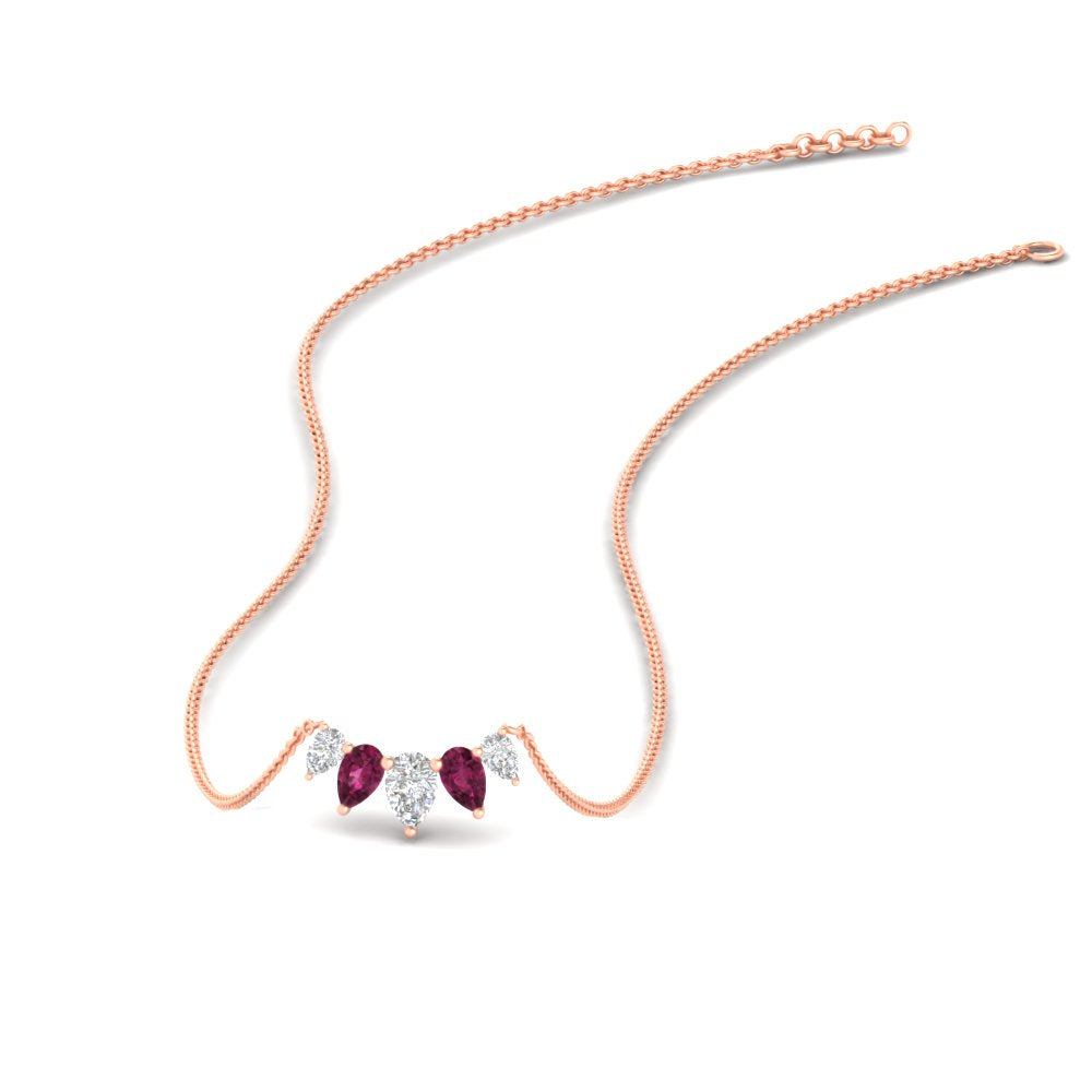 half-carat-pear-shape-diamond-graduating-necklace-with-pink-sapphire-in-FD-PD11130PE-0.50CT-GSADRPI-NL-RG