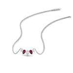 Load image into Gallery viewer, half-carat-pear-shape-diamond-graduating-necklace-with-pink-sapphire-in-FD-PD11130PE-0.50CT-GSADRPI-NL-WG
