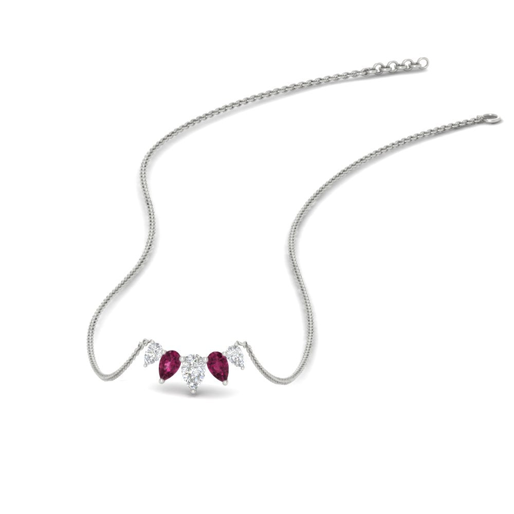 half-carat-pear-shape-diamond-graduating-necklace-with-pink-sapphire-in-FD-PD11130PE-0.50CT-GSADRPI-NL-WG