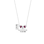 Load image into Gallery viewer, half-carat-pear-shape-diamond-graduating-necklace-with-pink-sapphire-in-FD-PD11130PE-0.50CT-GSADRPI-NL-WG
