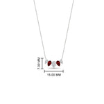 Load image into Gallery viewer, half-carat-pear-shape-diamond-graduating-necklace-with-ruby-in-FD-PD11130PE-0.50CT-GRUDR-NL-WG
