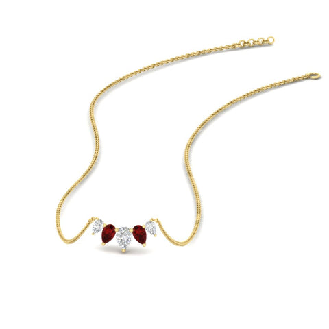 half-carat-pear-shape-diamond-graduating-necklace-with-ruby-in-yellow-gold-FD-PD11130PE-0.50CT-GRUDR-NL-YG