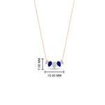 Load image into Gallery viewer, half-carat-pear-shape-diamond-graduating-necklace-with-sapphire-in-FD-PD11130PE-0.50CT-GSABL-NL-RG
