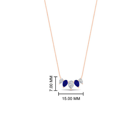half-carat-pear-shape-diamond-graduating-necklace-with-sapphire-in-rose-gold-FD-PD11130PE-0.50CT-GSABLANGLE1-NL-RG-HW