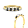 Load image into Gallery viewer, half-carat-pear-shaped-black-diamond-women-wedding-band-in-yellow-gold-fdwb8008pegblackangle3-0.50ct-nl-yg.jpg