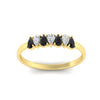 Load image into Gallery viewer, half-carat-pear-shaped-black-diamond-women-wedding-band-in-yellow-gold-fdwb8008pegblackangle5-0.50ct-nl-yg.jpg