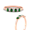 Load image into Gallery viewer, half-carat-pear-shaped-emerald-women-wedding-band-in-rose-gold-fdwb8008pegemgrangle3-0.50ct-nl-rg.jpg
