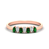 Load image into Gallery viewer, half-carat-pear-shaped-emerald-women-wedding-band-in-rose-gold-fdwb8008pegemgrsleep-0.50ct-nl-rg.jpg