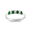 Load image into Gallery viewer, half-carat-pear-shaped-emerald-women-wedding-band-in-white-gold-fdwb8008pegemgrangle5-0.50ct-nl-wg.jpg