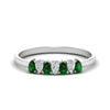 Load image into Gallery viewer, half-carat-pear-shaped-emerald-women-wedding-band-in-white-gold-fdwb8008pegemgrsleep-0.50ct-nl-wg.jpg