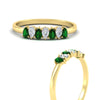 Load image into Gallery viewer, half-carat-pear-shaped-emerald-women-wedding-band-in-yellow-gold-fdwb8008pegemgrangle3-0.50ct-nl-yg.jpg