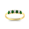 Load image into Gallery viewer, half-carat-pear-shaped-emerald-women-wedding-band-in-yellow-gold-fdwb8008pegemgrangle5-0.50ct-nl-yg.jpg