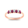 Load image into Gallery viewer, half-carat-pear-shaped-pink-sapphire-women-wedding-band-in-rose-gold-fdwb8008pegsadrpiangle5-0.50ct-nl-rg.jpg