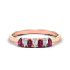 Load image into Gallery viewer, half-carat-pear-shaped-pink-sapphire-women-wedding-band-in-rose-gold-fdwb8008pegsadrpisleep-0.50ct-nl-rg.jpg