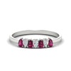 Load image into Gallery viewer, half-carat-pear-shaped-pink-sapphire-women-wedding-band-in-white-gold-fdwb8008pegsadrpisleep-0.50ct-nl-wg.jpg