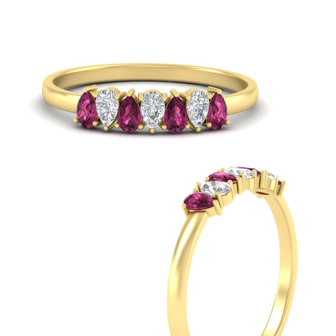 half-carat-pear-shaped-pink-sapphire-women-wedding-band-in-yellow-gold-fdwb8008pegsadrpiangle3-0.50ct-nl-yg.jpg