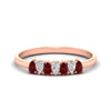 Load image into Gallery viewer, half-carat-pear-shaped-ruby-women-wedding-band-in-rose-gold-fdwb8008pegrudrsleep-0.50ct-nl-rg.jpg