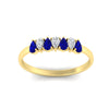 Load image into Gallery viewer, half-carat-pear-shaped-sapphire-women-wedding-band-in-yellow-gold-fdwb8008pegsablangle5-0.50ct-nl-yg.jpg