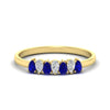 Load image into Gallery viewer, half-carat-pear-shaped-sapphire-women-wedding-band-in-yellow-gold-fdwb8008pegsablsleep-0.50ct-nl-yg.jpg