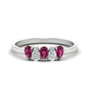 Load image into Gallery viewer, half-carat-pink-sapphire-teardrop-5-stone-wedding-band-in-white-gold-fdwb8008pegsadrpisleep-0.50ct-nl-wg.jpg