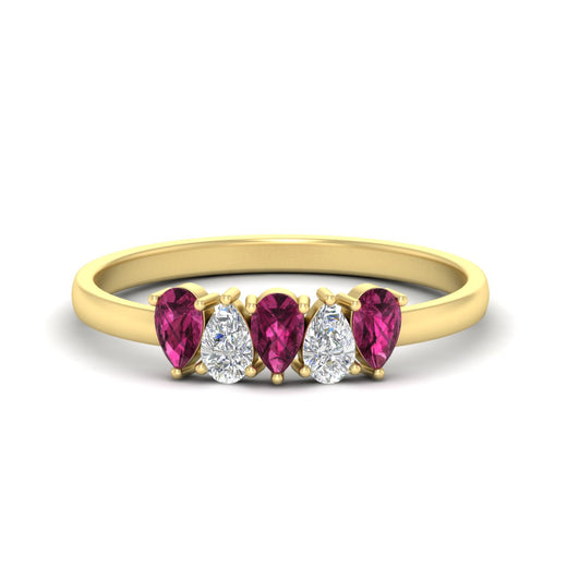 half-carat-pink-sapphire-teardrop-5-stone-wedding-band-in-yellow-gold-fdwb8008pegsadrpisleep-0.50ct-nl-yg.jpg