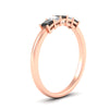 Load image into Gallery viewer, half-carat-princess-black-diamond-anniversary-band-in-rose-gold-fdwb8008prblackangle2-0.50ct-nl-rg