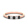 Load image into Gallery viewer, half-carat-princess-black-diamond-anniversary-band-in-rose-gold-fdwb8008prblacksleep-0.50ct-nl-rg
